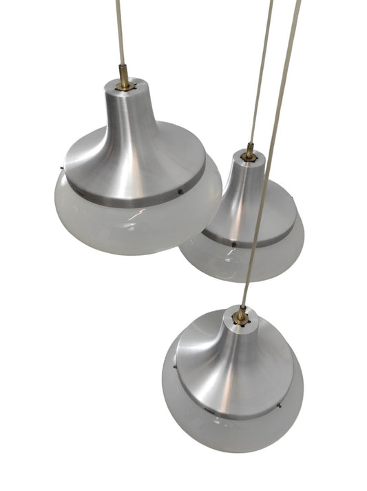 Ceiling Lamp with 3 Cups from Stilux Milano, 1980s