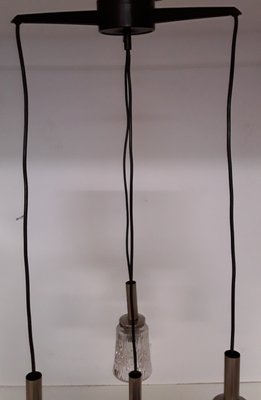 Ceiling Lamp with Black Plastic Arms & Chromed Metal, 1970s-HOI-824110