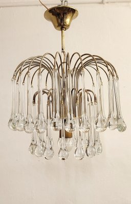 Ceiling Lamp with Crystals from Venini, Italy, 1970s-RGF-1162408