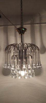 Ceiling Lamp with Crystals from Venini, Italy, 1970s-RGF-1162408