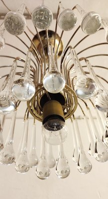 Ceiling Lamp with Crystals from Venini, Italy, 1970s-RGF-1162408