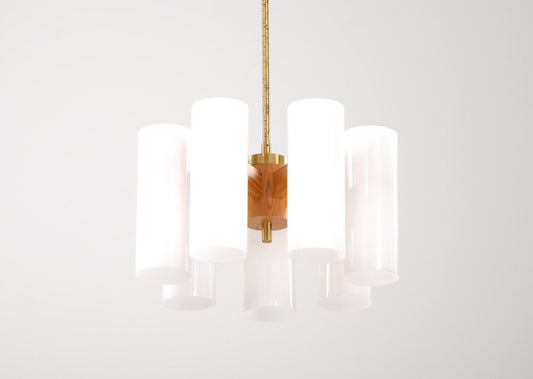 Ceiling Light attributed to Uno & Östen Kristiansson for Luxus, Sweden, 1960s