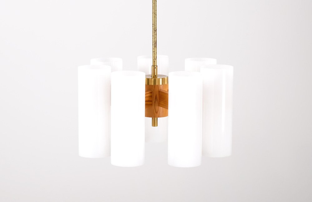 Ceiling Light attributed to Uno & Östen Kristiansson for Luxus, Sweden, 1960s