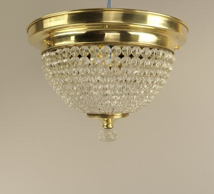 Ceiling Light in Cut Glass Spheres, France, 1950s-KDB-1762402