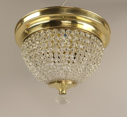 Ceiling Light in Cut Glass Spheres, France, 1950s-KDB-1762402