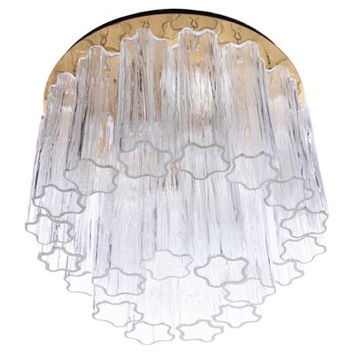 Ceiling Light in Murano Glass and Brass by by J. T. Kalmar for Kalmar, 1960s-DEK-2033267