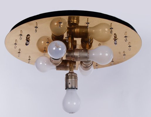 Ceiling Light in Murano Glass and Brass by by J. T. Kalmar for Kalmar, 1960s-DEK-2033267