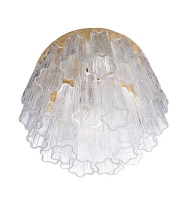 Ceiling Light in Murano Glass and Brass by by J. T. Kalmar for Kalmar, 1960s-DEK-2033267