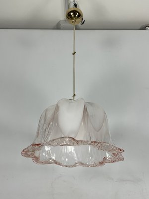 Ceiling Light in Pink and White Murano Glass from La Murrina, Italy, 1970s-OT-1764726