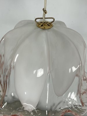 Ceiling Light in Pink and White Murano Glass from La Murrina, Italy, 1970s-OT-1764726