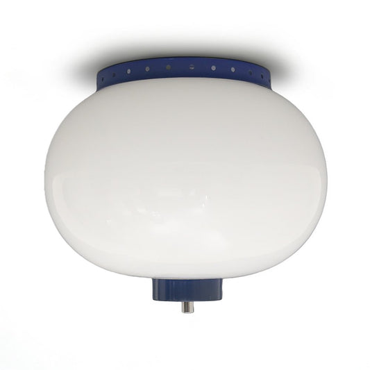 Ceiling Light with White Glass Diffuser, 1960s