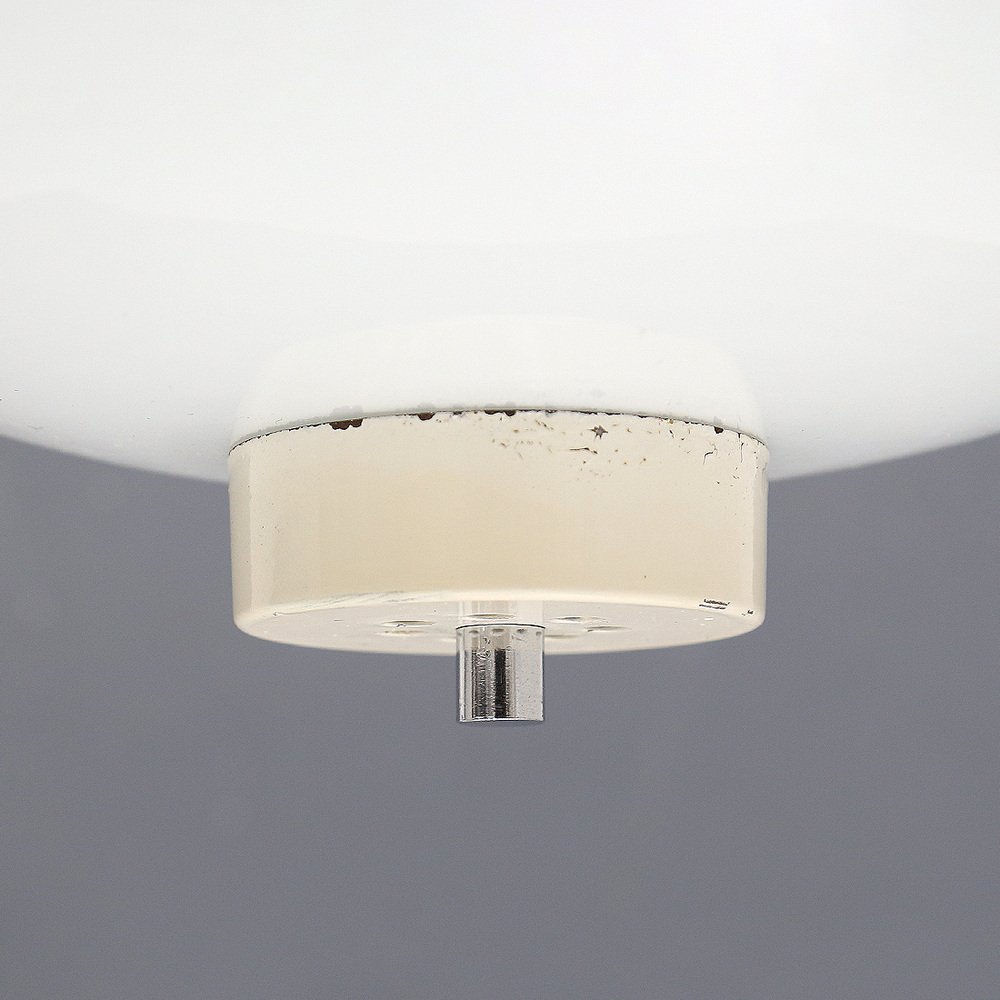 Ceiling Light with White Glass Diffuser, 1960s