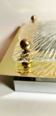 Ceiling or Wall Light in Steel & Glass from La Murrina, 1970s-QRS-727743