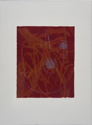 Celia Eid, Rouge sur Rouge, 2018, Lithograph-CHG-2037640