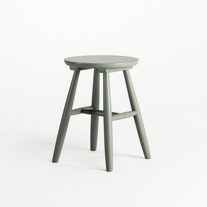Department Wood Stool H15 Cement Grey