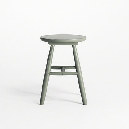 Department Wood Stool H15 Cement Grey