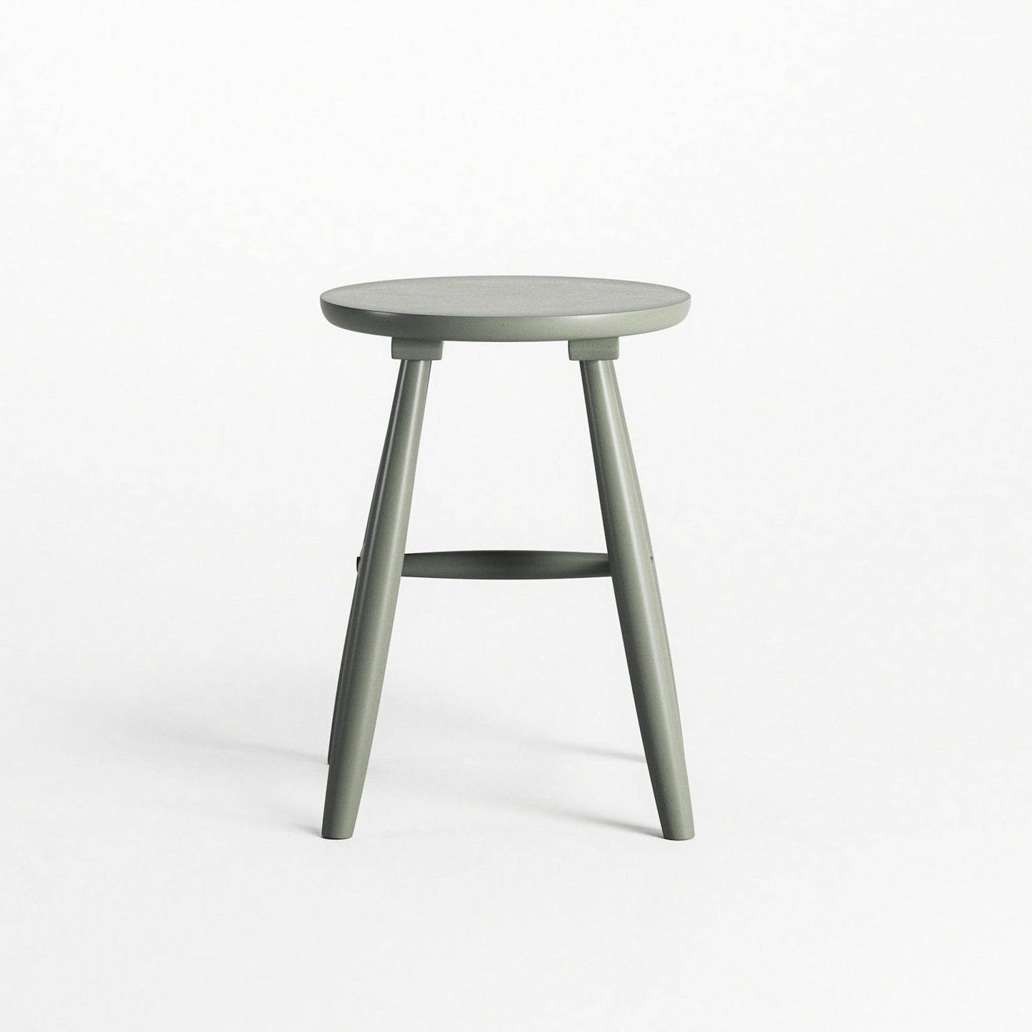 Department Wood Stool H15 Cement Grey