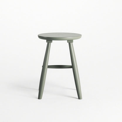 Department Wood Stool H15 Cement Grey
