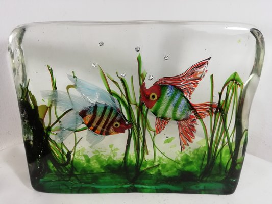 Cenedese Aquarium in Murano Glass by Alfredo Barbini, Italy, 1950s-HNE-1777134