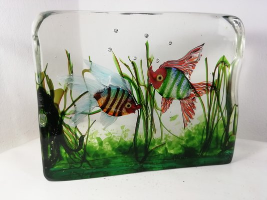 Cenedese Aquarium in Murano Glass by Alfredo Barbini, Italy, 1950s-HNE-1777134