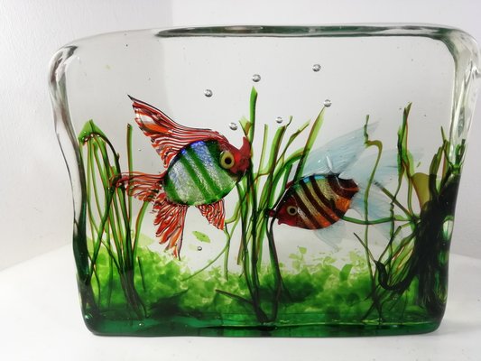 Cenedese Aquarium in Murano Glass by Alfredo Barbini, Italy, 1950s-HNE-1777134