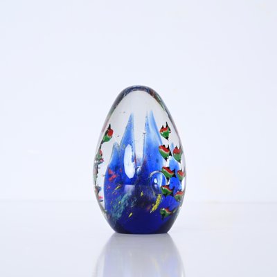 Cenedese Artistic Handmade Egg Aquarium Murano Glass Sculpture, Italy, 1960s-JDR-1725989