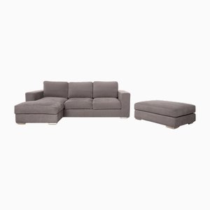 Cenova Fabric Sofa Set in Grey from BoConcept, Set of 2-RQW-2036324