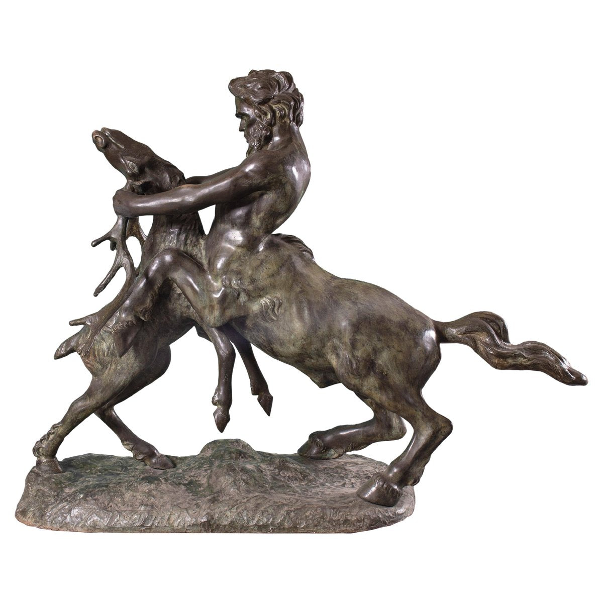 Centaur and Deer, 19th Century, Bronze