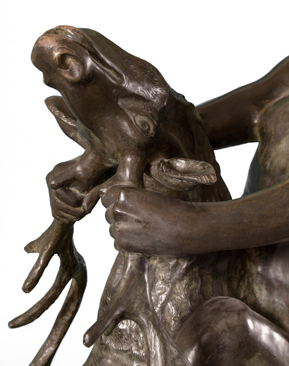 Centaur and Deer, 19th Century, Bronze