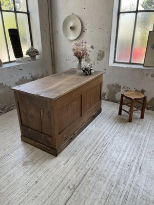 Central Shop Counter or Island in Walnut, 1890s-LCU-1406452