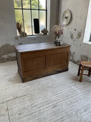 Central Shop Counter or Island in Walnut, 1890s-LCU-1406452