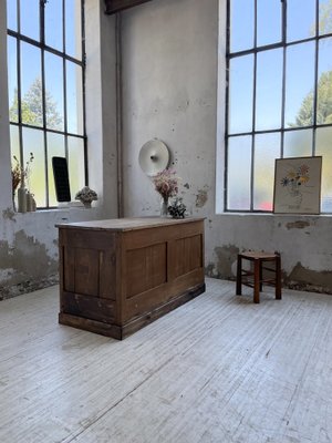 Central Shop Counter or Island in Walnut, 1890s-LCU-1406452