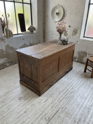 Central Shop Counter or Island in Walnut, 1890s-LCU-1406452