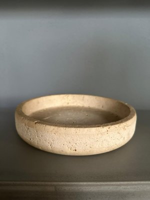 Centro Parento Travertine Marble Bowl by Egidio Di Giusti for Up & Up, 1970-YMJ-1447007