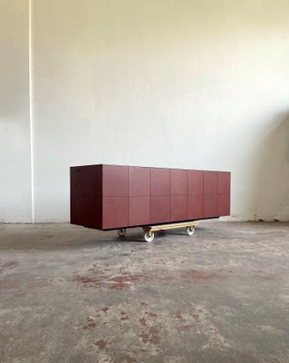 CEO Cube Leather Cabinet by Lella & Massimo Vignelli for Poltrona Frau, Italy, 1990s-EHE-1285985