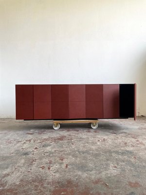 CEO Cube Leather Cabinet by Lella & Massimo Vignelli for Poltrona Frau, Italy, 1990s-EHE-1285985