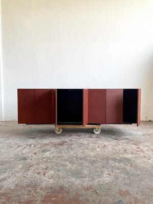 CEO Cube Leather Cabinet by Lella & Massimo Vignelli for Poltrona Frau, Italy, 1990s-EHE-1285985