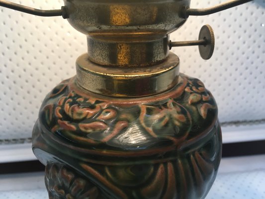 Ceramic and Glass Table Lamp, 1970s-WQQ-685927