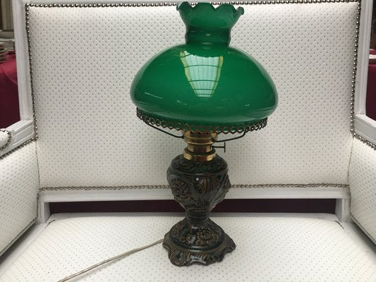 Ceramic and Glass Table Lamp, 1970s-WQQ-685927