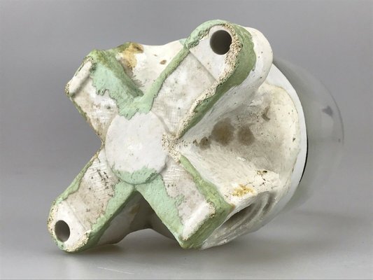 Ceramic and Glass Wall Lamp, 1950s-EJL-1322995