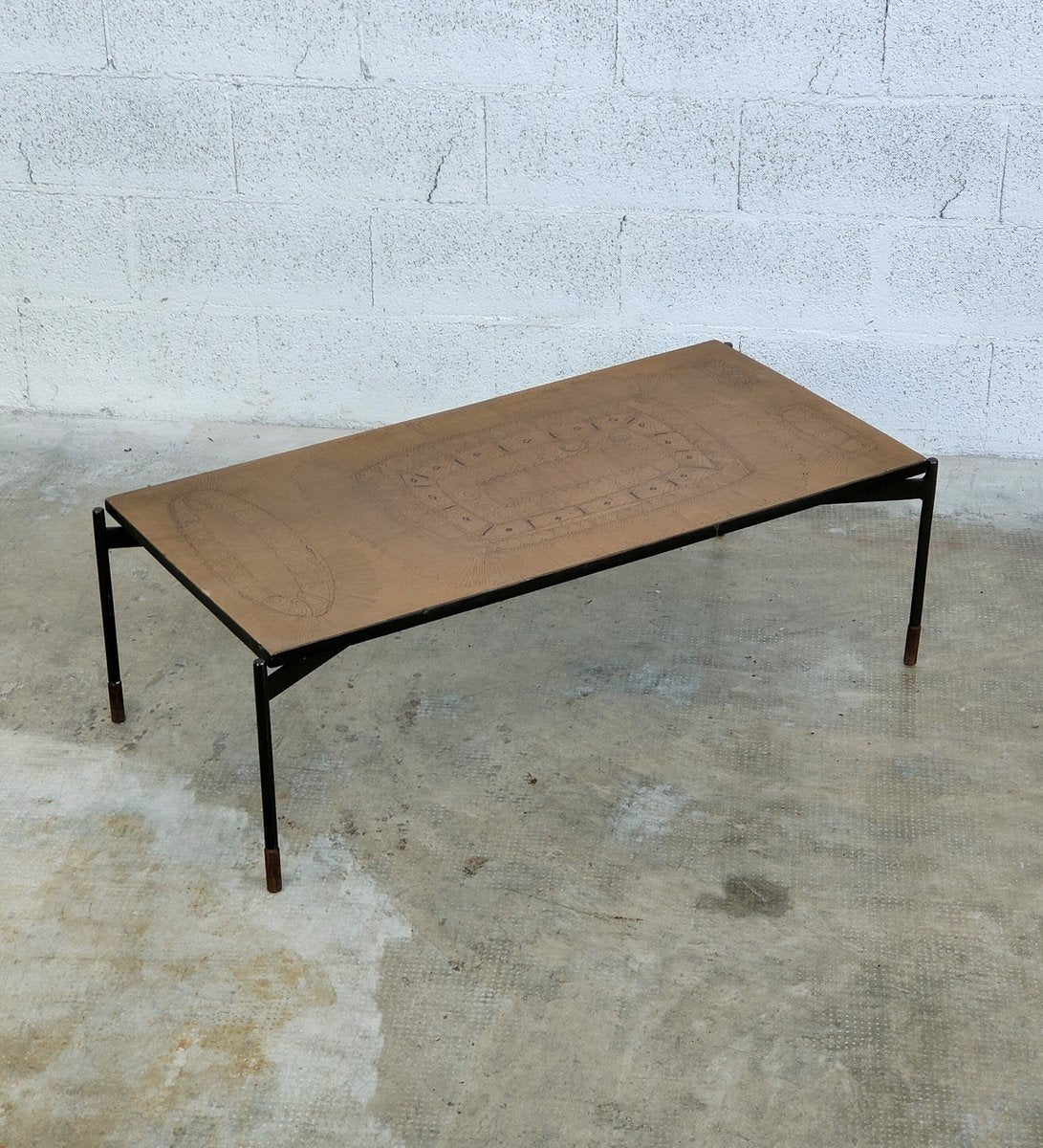 Ceramic and Metal Coffee Table by Stil Keramos, 1960s