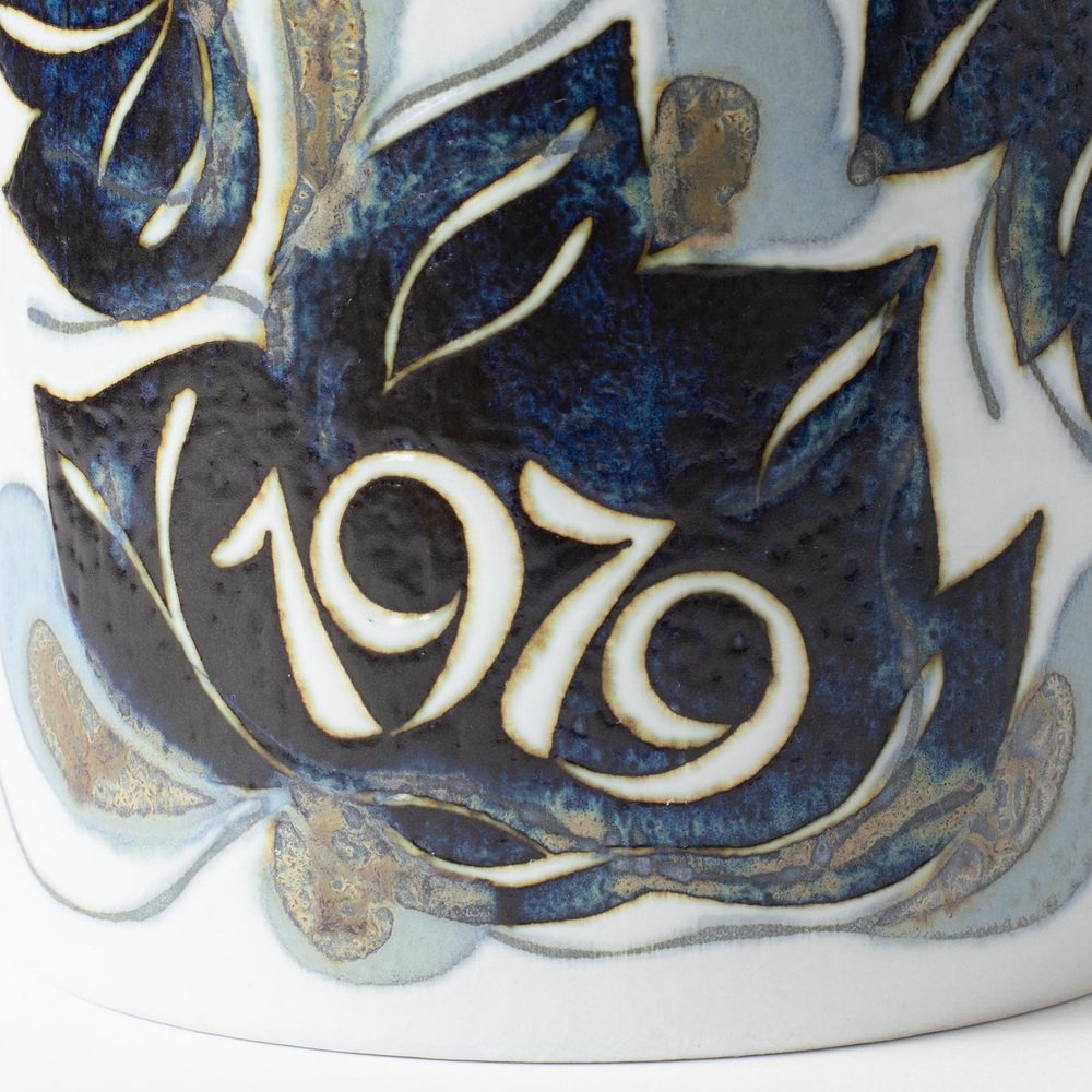 Ceramic and Silver Mug by Ivan Weiss for Royal Copenhagen, 1979