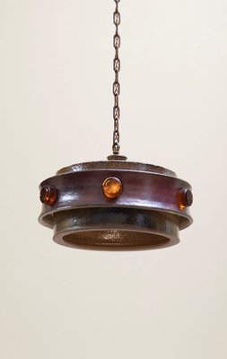 Ceramic Axella Hanging Lamp attributed to Jette Helleroe, 1960s-OYZ-1804114