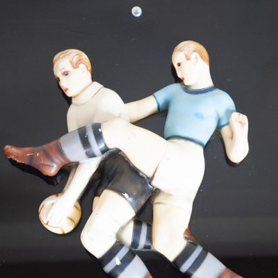 Ceramic Bas-Relief Depicting Soccer Players by Enrica Robecchi for Lenci, 1930s-JQO-1431762