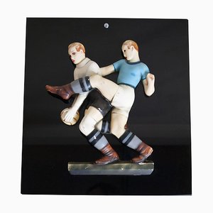 Ceramic Bas-Relief Depicting Soccer Players by Enrica Robecchi for Lenci, 1930s-JQO-1431762