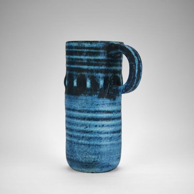 Ceramic Bleu Gitane Pitcher by Accolay, 1960s-SED-895738