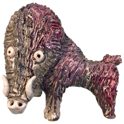 Ceramic Boar by Claudio Pulli, 1970s-LYQ-1171811