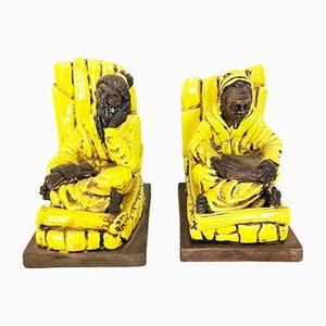 Ceramic Bookends, Set of 2-OLY-1130602