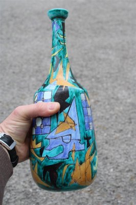 Ceramic Bottle with Abstract Decoration from Castelli, 1961-EH-1278161