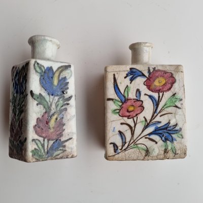 Ceramic Bottles, Iznik, Turkey, 18th Century, Set of 2-GSF-1816871